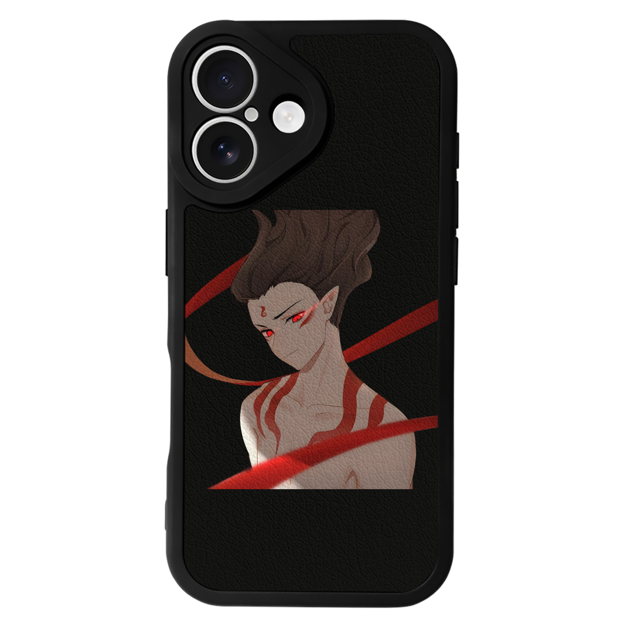 （画像用） Ne Zha 2 ナタ 魔童の大暴れ 【iPhone 16シリーズ対応】シリコンスマホケース（レザー調） 材質：シリコン